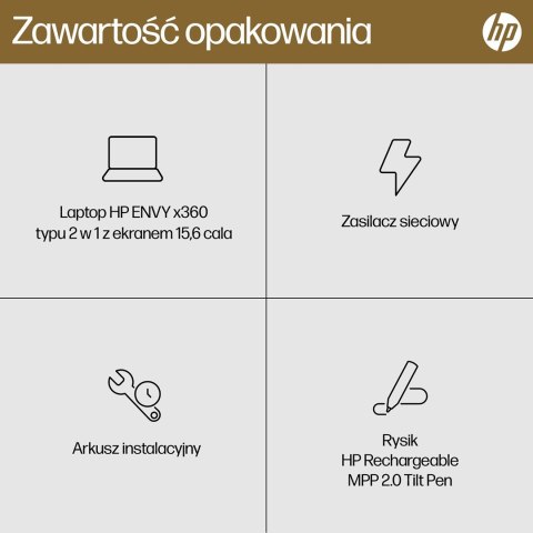 HP Envy 15-FH0023DX Ryzen 7 7730U 15.6"FHD Touch 16GB SSD512 BT BLKB x360 Win11 Nightfall Black (REPACK) 2Y