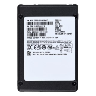 Dysk SSD Samsung PM1653 960GB 2.5" SAS 24Gb/s MZILG960HCHQ-00A07 (DWPD 1)