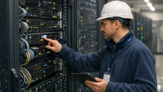 Szafa serwerowa w polskim data center - wybór hostingu strony firmowej
